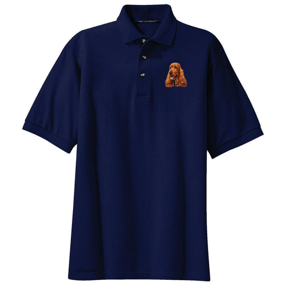 English Cocker Spaniel Embroidered Polo Shirt