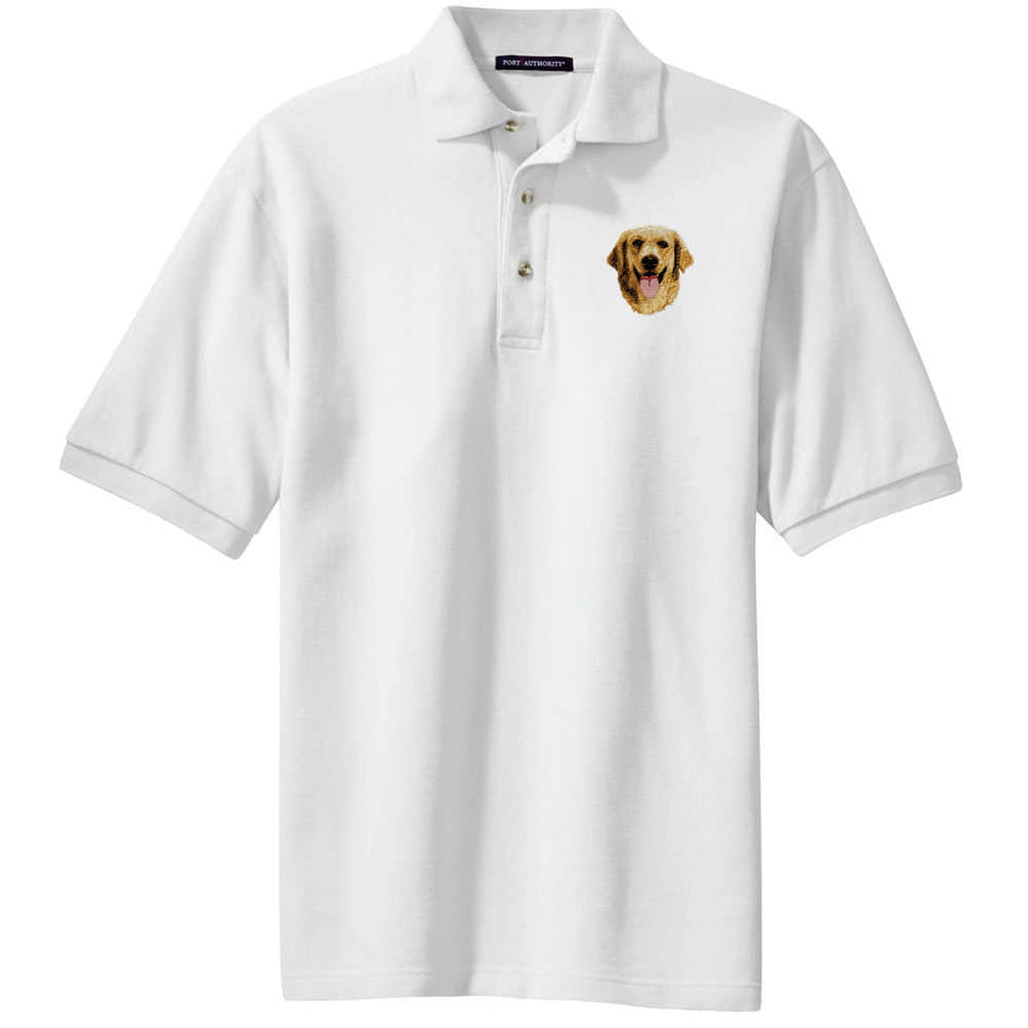 Golden Retriever Embroidered Polo Shirt