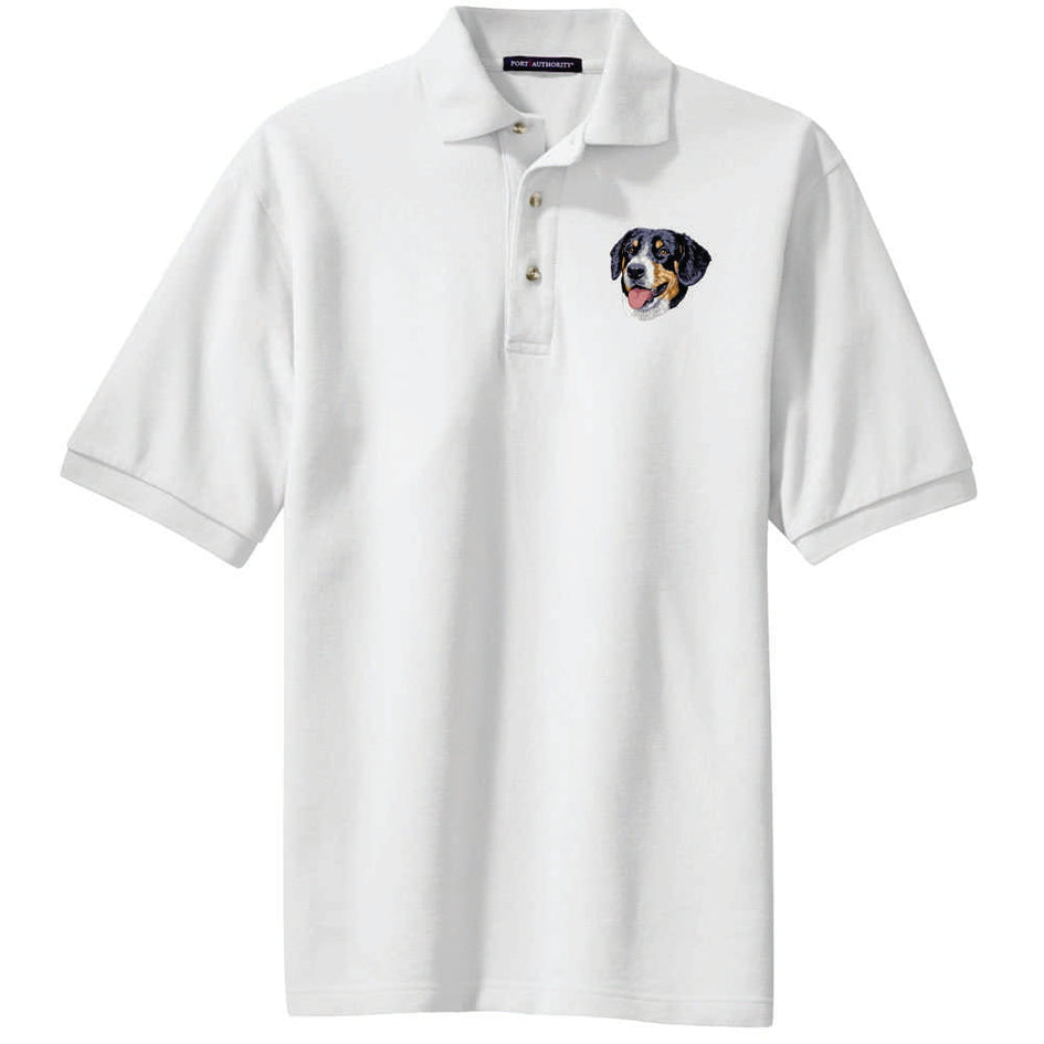 Greater Swiss Mountain Dog Embroidered Polo Shirt