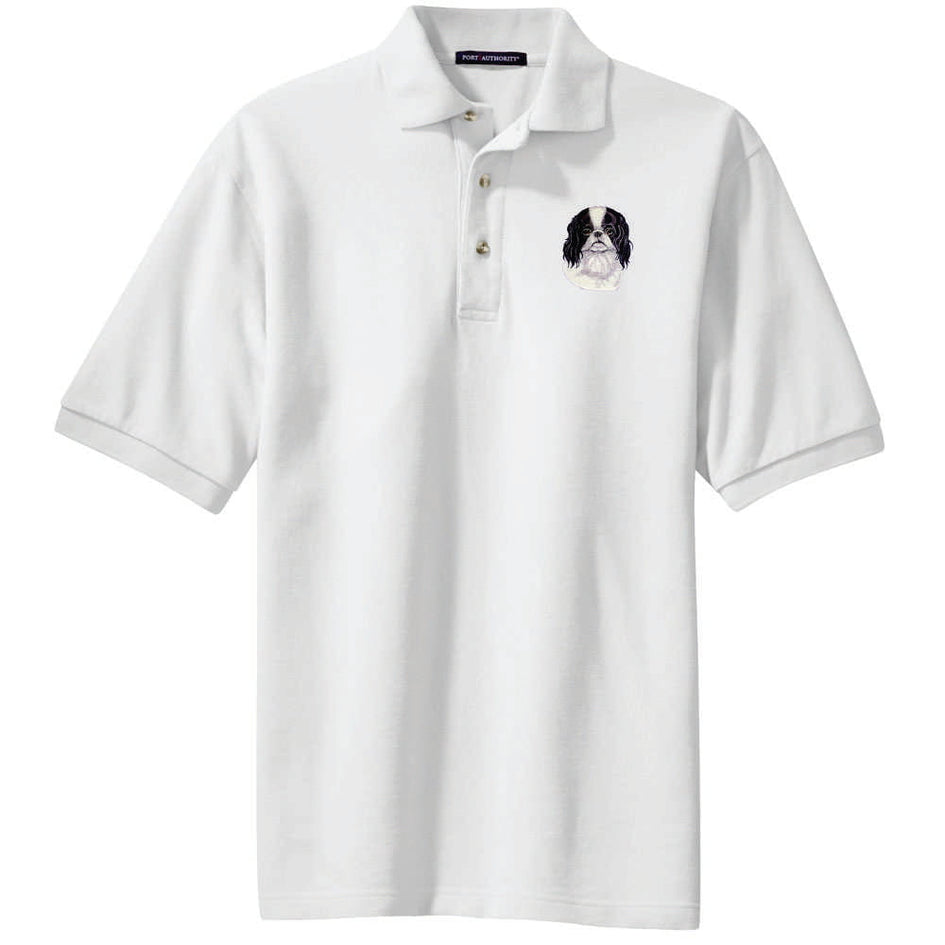 Japanese Chin Embroidered Polo Shirt