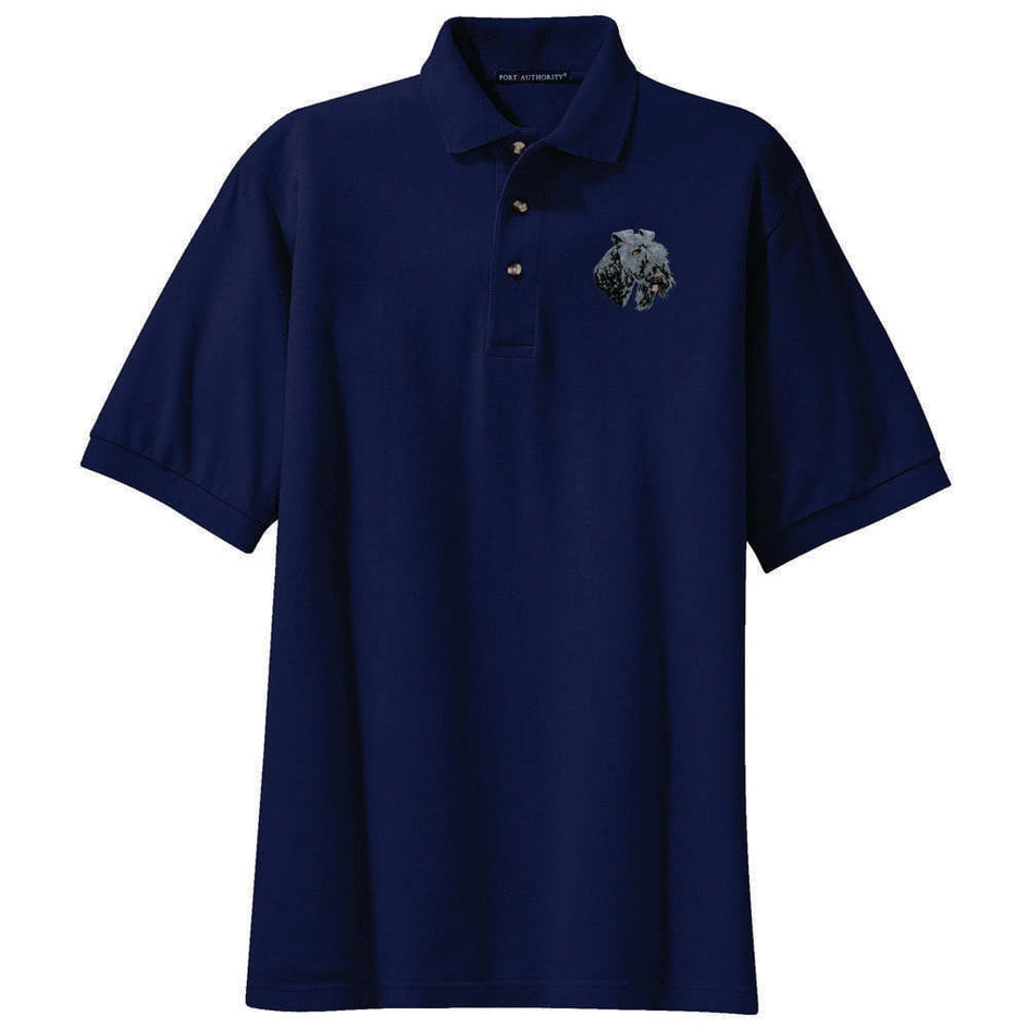Kerry Blue Terrier Embroidered Polo Shirt