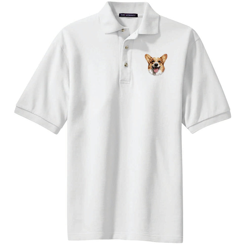 Pembroke Welsh Corgi Embroidered Polo Shirt