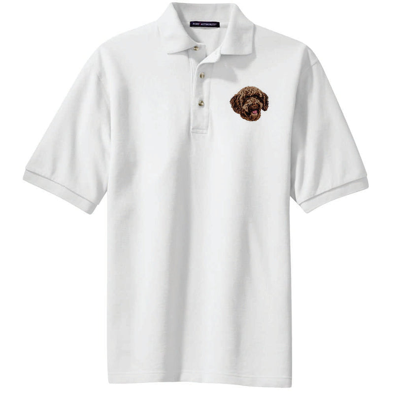 Spanish Water Dog Embroidered Polo Shirt