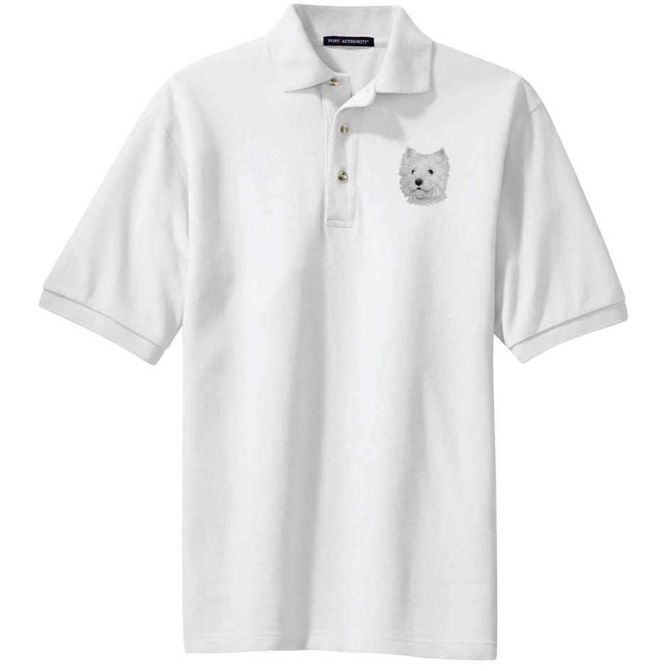 West Highland White Terrier Embroidered Polo Shirt