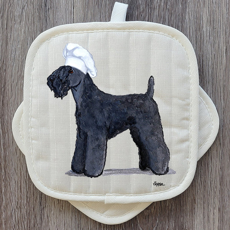 Kerry Blue Terrier  Pot Holder Set