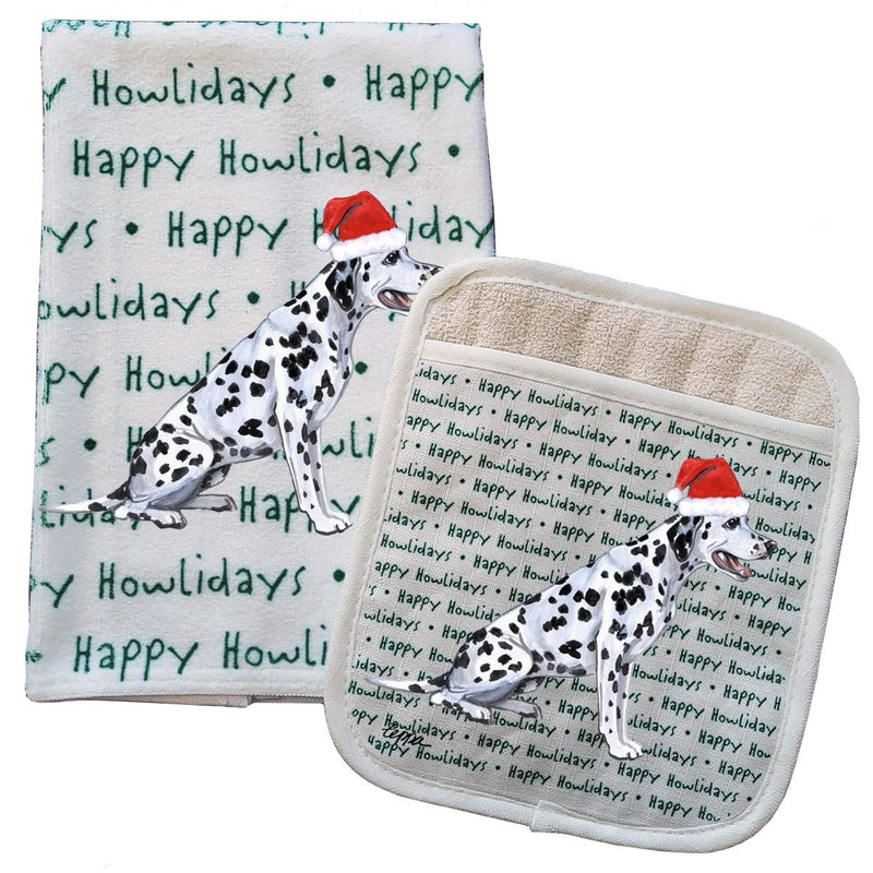 Dalmatian Kitchen Towel & Pocket Mitt Set