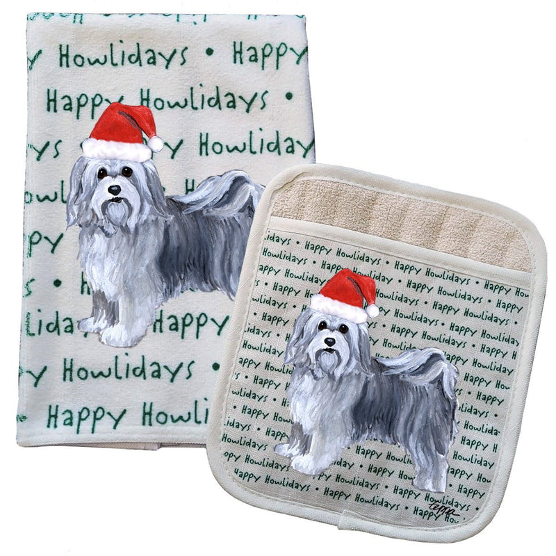 Havanese Kitchen Towel & Pocket Mitt Set