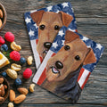 Airedale Terrier Americana Kitchen Towel Set