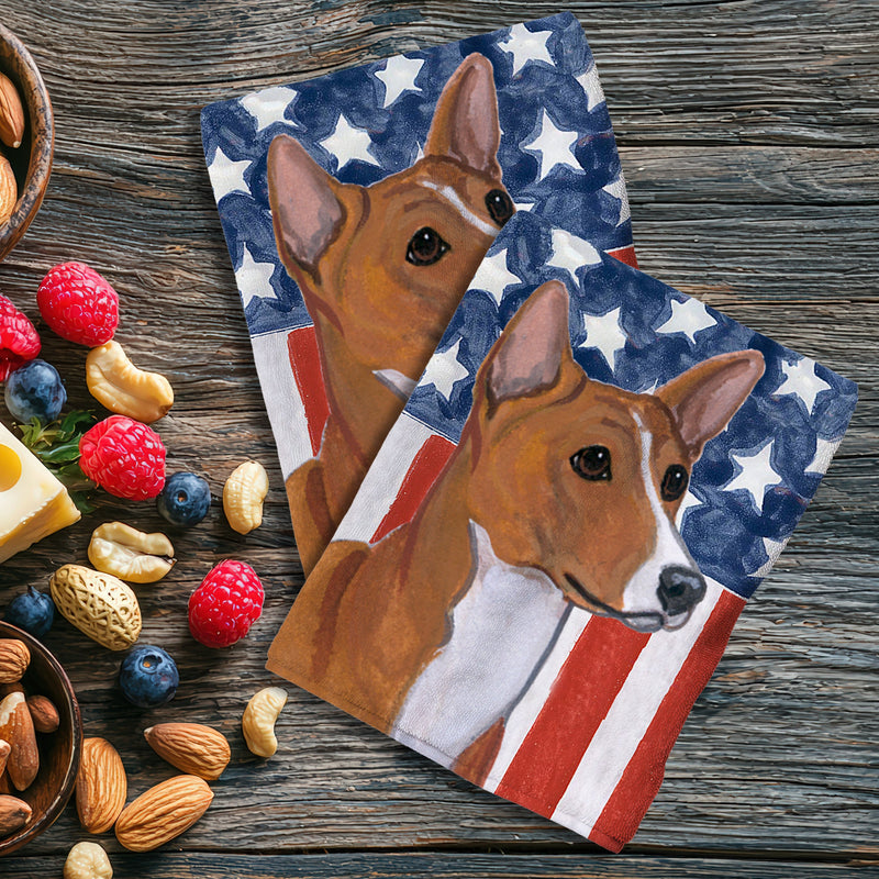 Basenji Americana Kitchen Towel Set