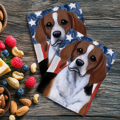 Beagle Americana Kitchen Towel Set