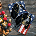 Bluetick Coonhound Americana Kitchen Towel Set