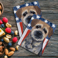 Border Terrier Americana Kitchen Towel Set