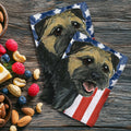 Border Terrier Americana Kitchen Towel Set