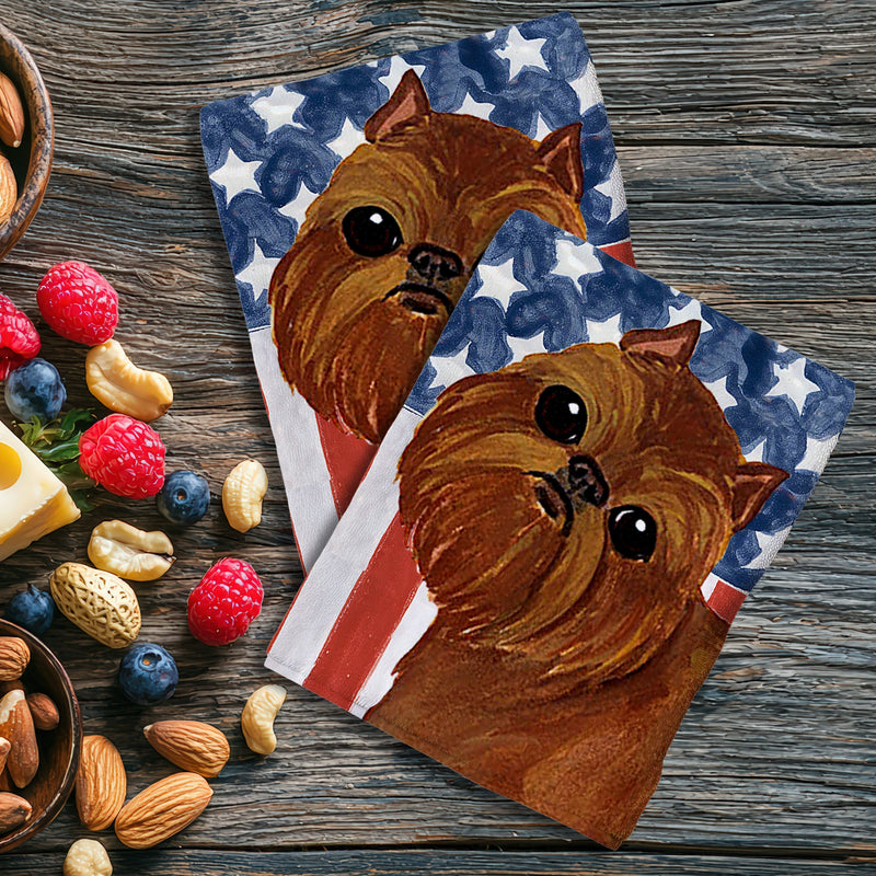 Brussels Griffon Americana Kitchen Towel Set