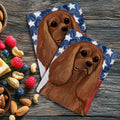 Cavalier King Charles Spaniel Americana Kitchen Towel Set