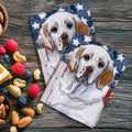 Clumber Spaniel Americana Kitchen Towel Set