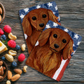 Dachshund Americana Kitchen Towel Set