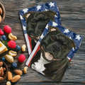 Staffordshire Bull Terrier Americana Kitchen Towel Set