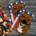 Staffordshire Bull Terrier Americana Kitchen Towel Set