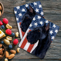 Giant Schnauzer Americana Kitchen Towel Set