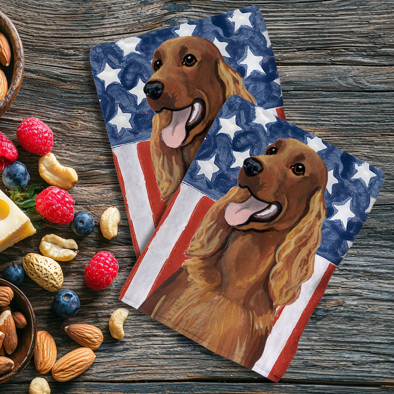 Irish Setter Americana Kitchen Towel Set