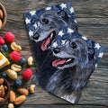 Irish Wolfhound Americana Kitchen Towel Set