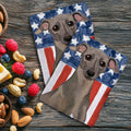 Italian Greyhound Americana Kitchen Towel Set