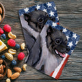 Keeshond Americana Kitchen Towel Set
