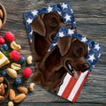 Labrador Retriever Americana Kitchen Towel Set