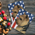 Norwich Terrier Americana Kitchen Towel Set