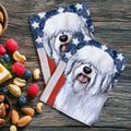 Old English Sheepdog Americana Kitchen Towel Set