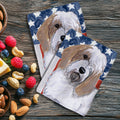 Petite Basset Griffon Vendeen Americana Kitchen Towel Set