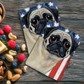 Pug Americana Kitchen Towel Set