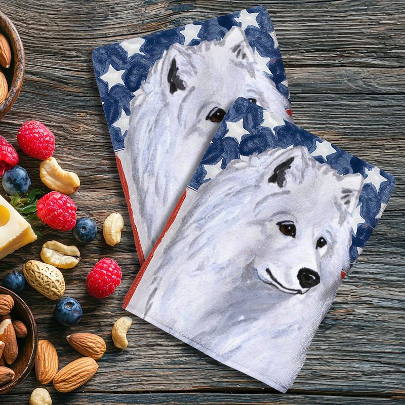 Samoyed Americana Kitchen Towel Set