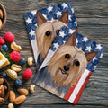Silky Terrier Americana Kitchen Towel Set