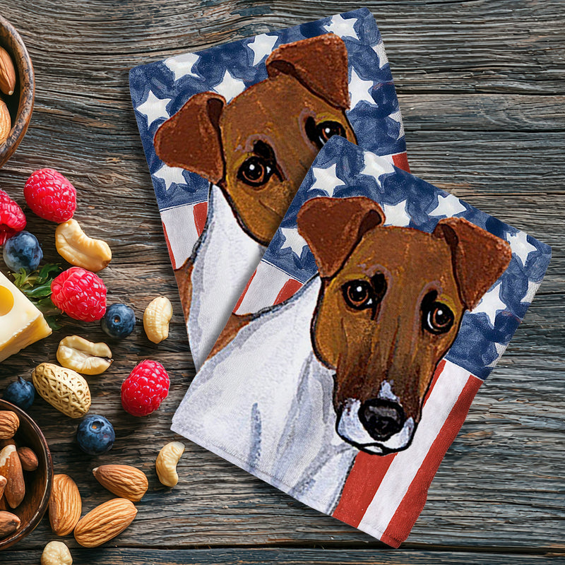 Smooth Fox Terrier Americana Kitchen Towel Set
