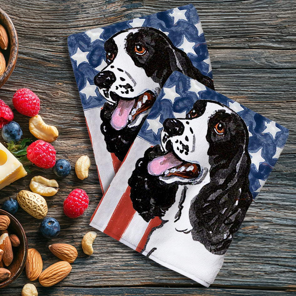 English Springer Spaniel Americana Kitchen Towel Set