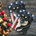 Tibetan Spaniel Americana Kitchen Towel Set