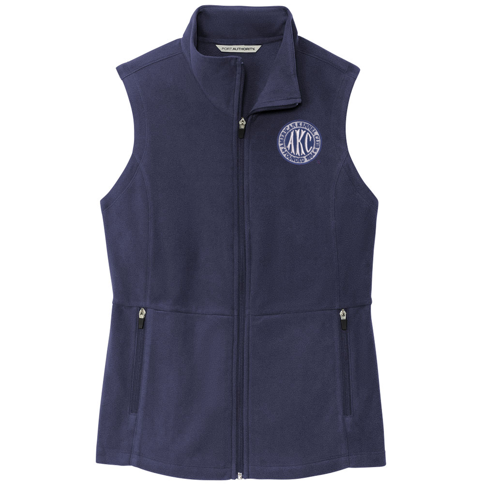 AKC Seal Embroidered Women's Fleece Vest
