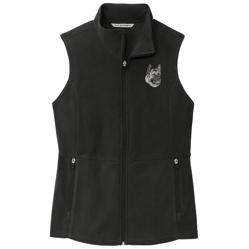 Akita Embroidered Women's Fleece Vest