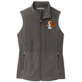 Beagle Embroidered Women's Fleece Vest