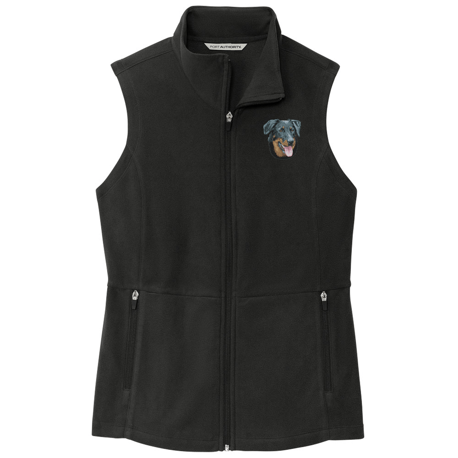Beauceron Embroidered Women's Fleece Vest
