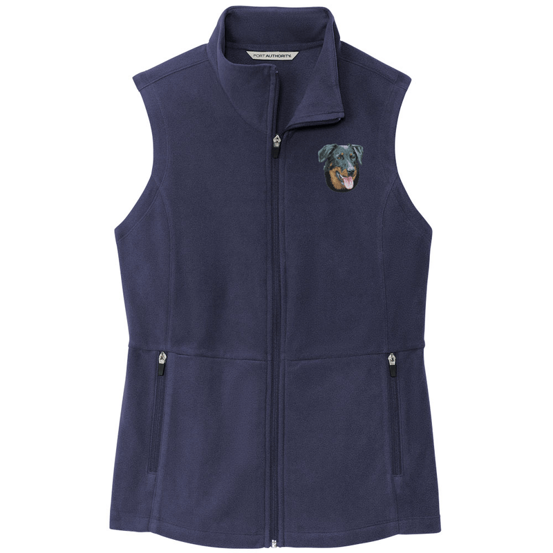 Beauceron Embroidered Women's Fleece Vest