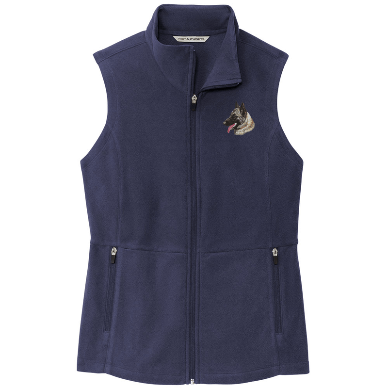 Belgian Malinois Embroidered Women's Fleece Vest