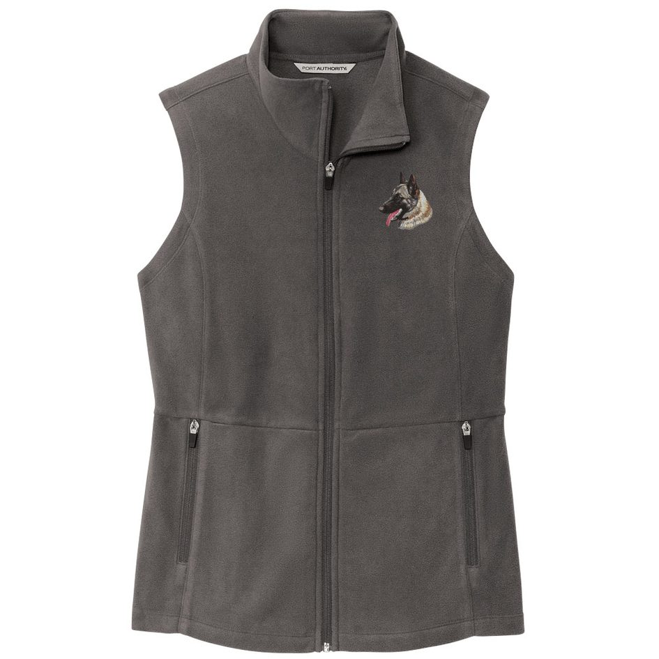 Belgian Malinois Embroidered Women's Fleece Vest