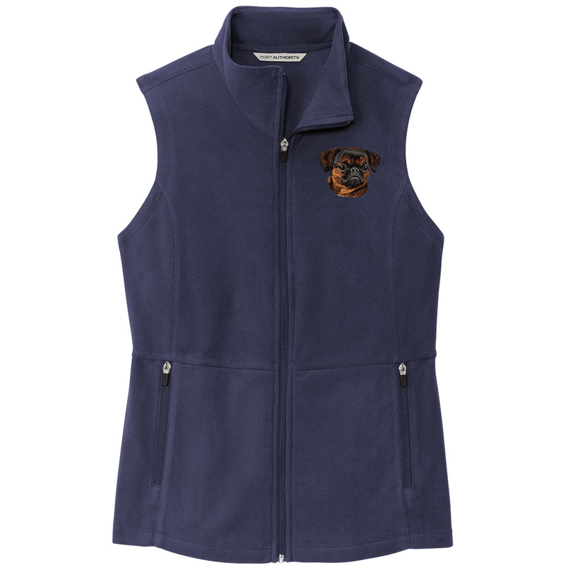 Brussels Griffon Embroidered Women's Fleece Vest
