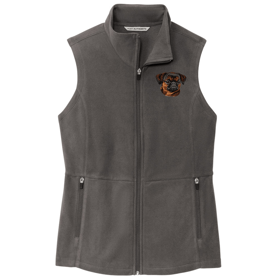 Brussels Griffon Embroidered Women's Fleece Vest