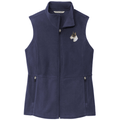 Bull Terrier Embroidered Women's Fleece Vest