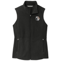 Bulldog Embroidered Women's Fleece Vest