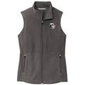 Bulldog Embroidered Women's Fleece Vest